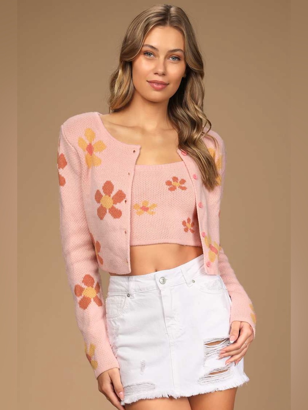 Free People/We The Free Out of Ordinary White Distressed Denim Mini Skirt